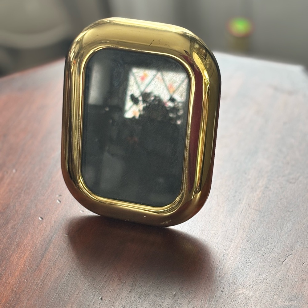 Vintage Solid Brass Puffy Picture Frame - Picture 3 of 10
